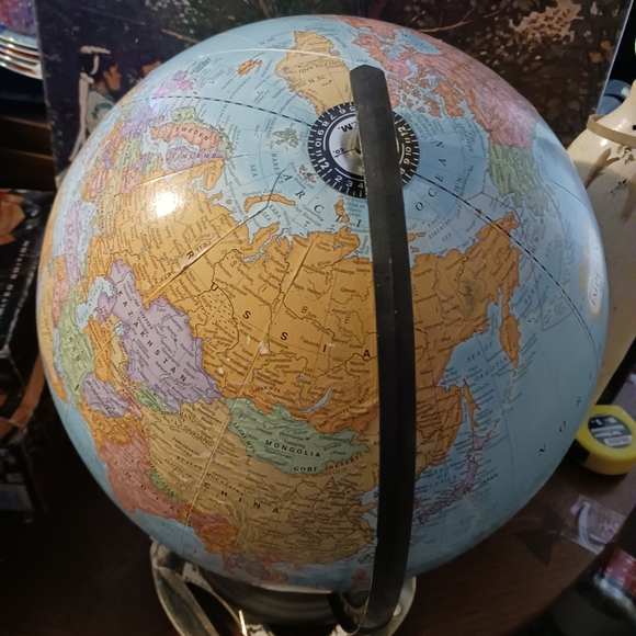 🌎Vintage Cram's Universal Terrestrial 🌎Large 16"×13"Globe,Nice Gift Item.🌎 - Picture 2 of 16